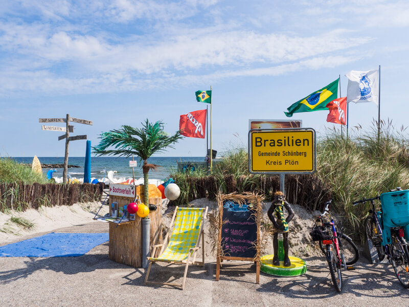Ort Brasilien am Strand